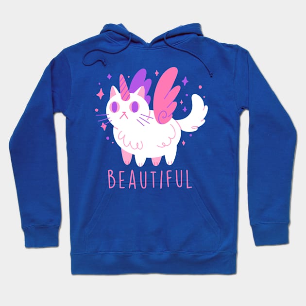 Beautiful Caticorn Hoodie by TeeBudgie